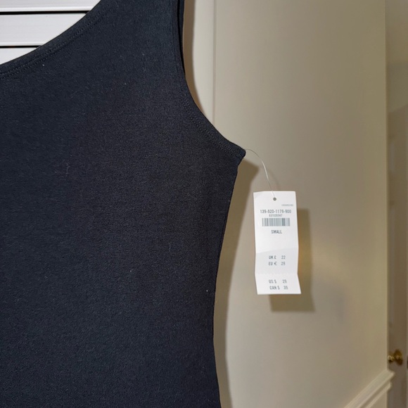 Abercrombie One Shoulder Tank Bodysuit in Black - Picture 2 of 6